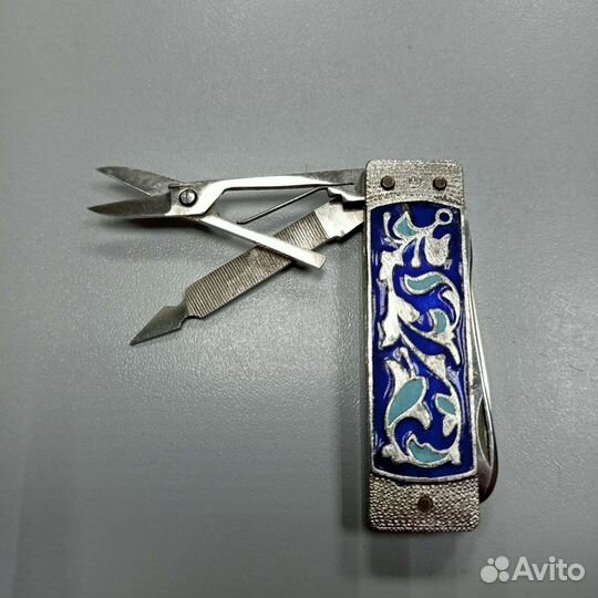 Нож эмаль СССР складной