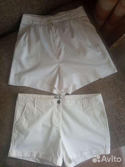 Шорты фирменные белые р.44 (2 шт)