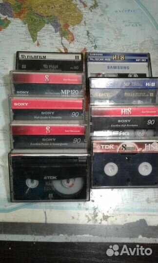 Кассеты 8мм. для видеокамеры 9шт