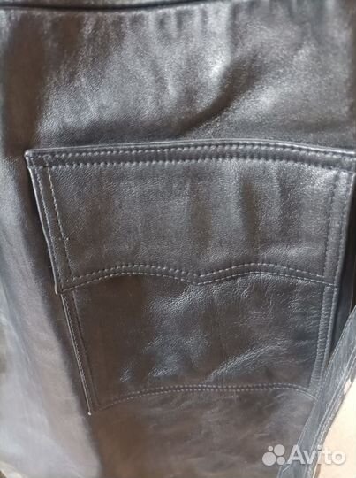 Плащ мужской кожаный