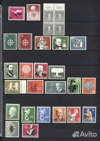 1955-58 Deutsche Bundespost. фрг+ саар