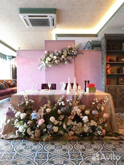 Свадебное оформление, декор, фотозона, президиум