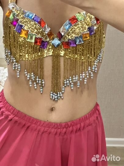 Шикарный костюм для восточных танцев взрослый