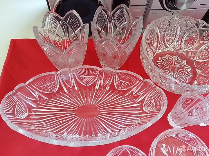 Ваза для фруктов Хрусталь СССР