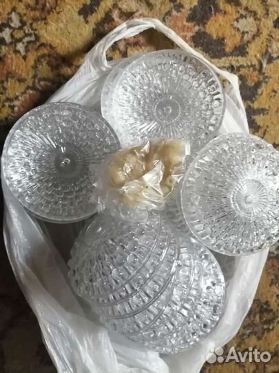 Хрустальные тарелочки для люстры