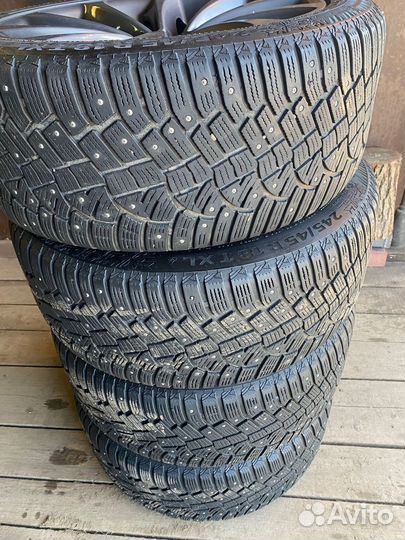 Колеса BMW F10 c зимней резиной continental ice 2