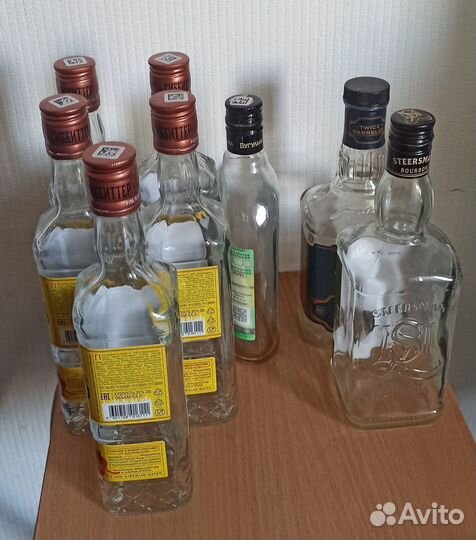 Бутылка стеклянная / 0.5 / с пробкой