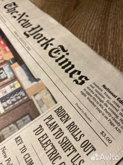 The New York Times газета на английском