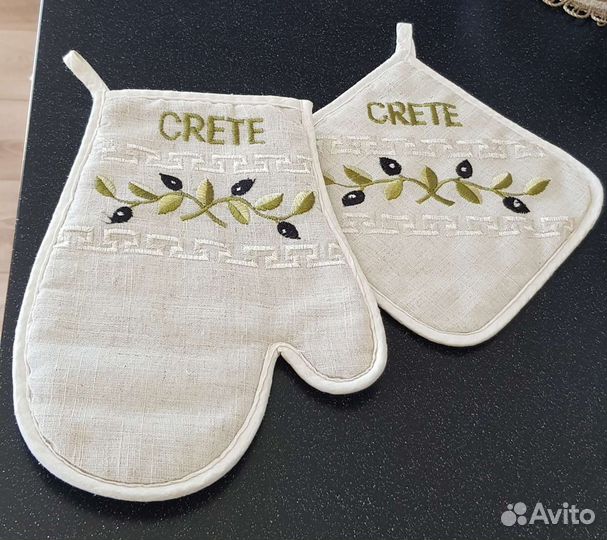 Кухонные прихватки лен натуральный