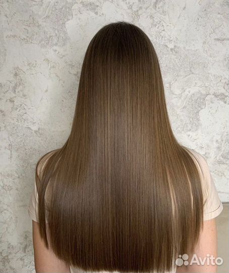 Кератиновое выпрямление волос