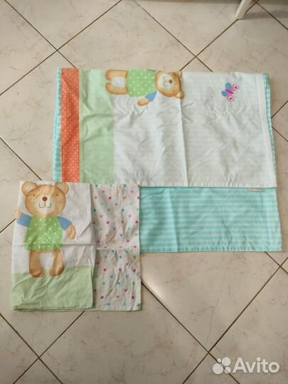 Детское постельное белье+одеяло