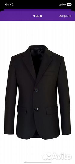 Пиджак Stenser черный для мальчика 27/128