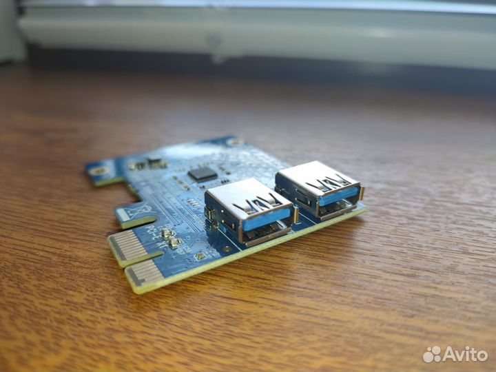 Переходник-контроллер PCI-E на 2 USB 3.0