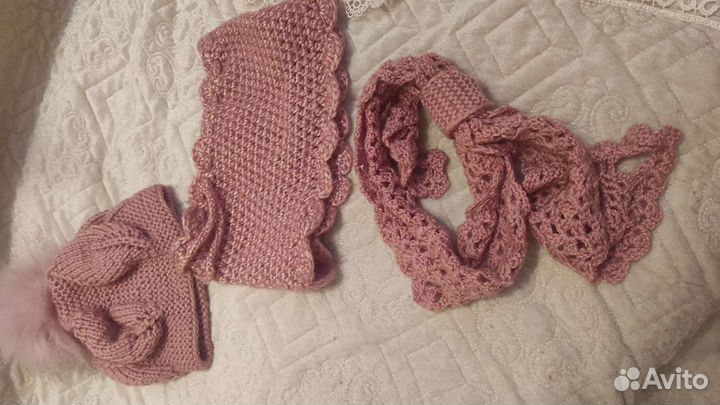 Шапочка -беретка для девочки