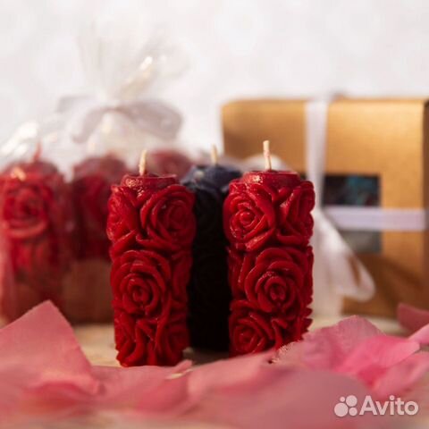 Декоративные hand made свечи набор