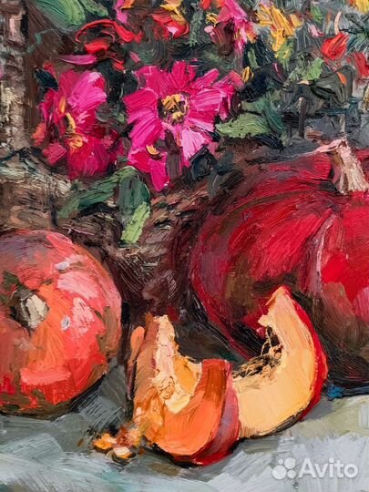 Картина маслом. Тыквы