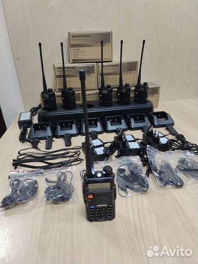 Комплект 6 раций и зарядка для стройки