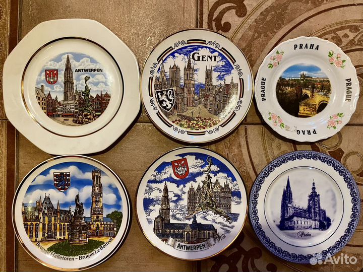 Коллекционные тарелки из городов России и Европы