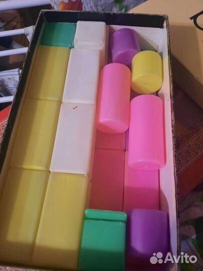 Кубики пластмассовые