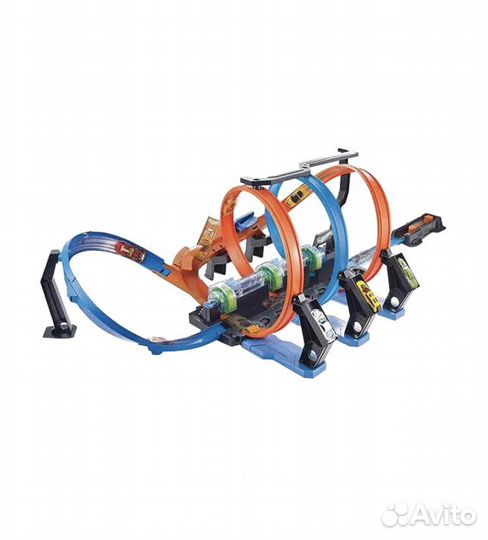 Автотрек hot wheels Винтовое столкновение