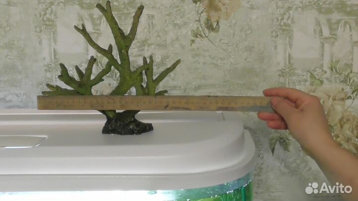 Декор для аквариума грот коралл и иск растения