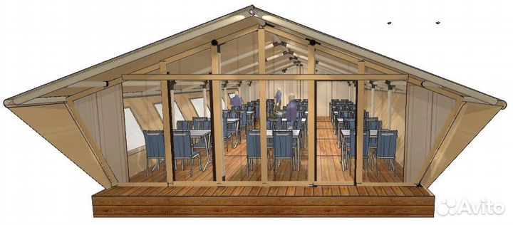 Пати-тент, палатка шатер для глэмпинга