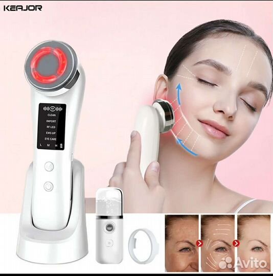 Массажер для лица новый микротоковый