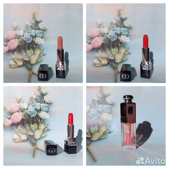 Помады,блески,Chanel,Dior,Armani,палетки,миниатюры