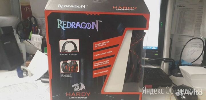Гарнитура для игр и конференций Redragon Hardy