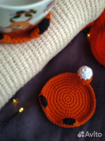 Подставка для чашек Лиса