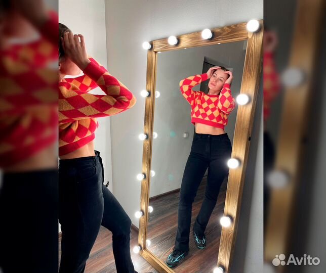 Зеркало ростовое с лампочками