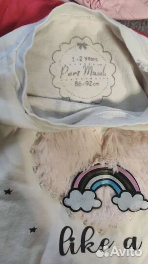 Вещи пакетом для девочки 80-92