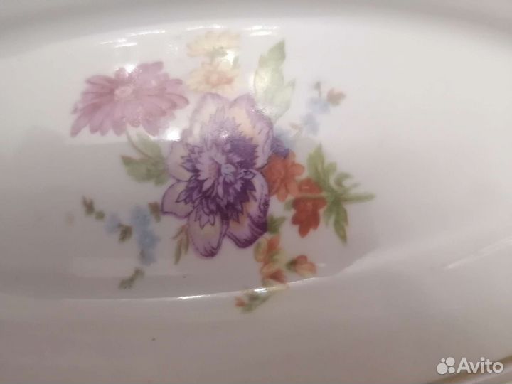 Селедочница Мейсенский букет Дулево