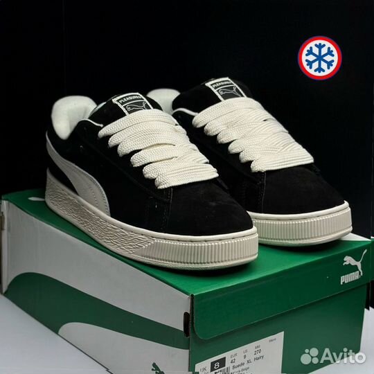 Кроссовки зимние Puma Suede XL black label