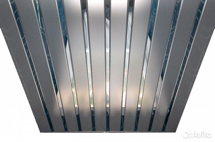 Реечные потолки. Комплект 1,5*1,0. Серебро/хром