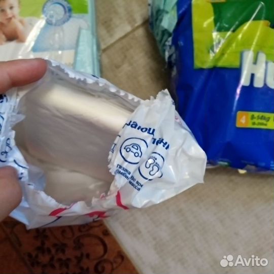 Памперсы детские 4 huggies пеленки впитывающие