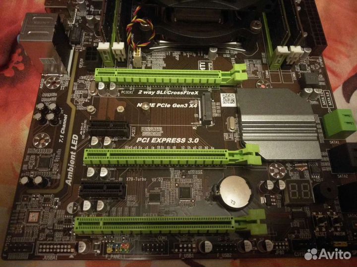 Материнская плата, кулер, проц, оперативка