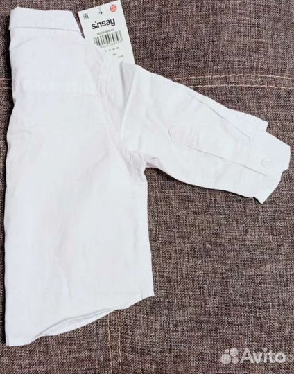 Рубашка белая На мальчика 62