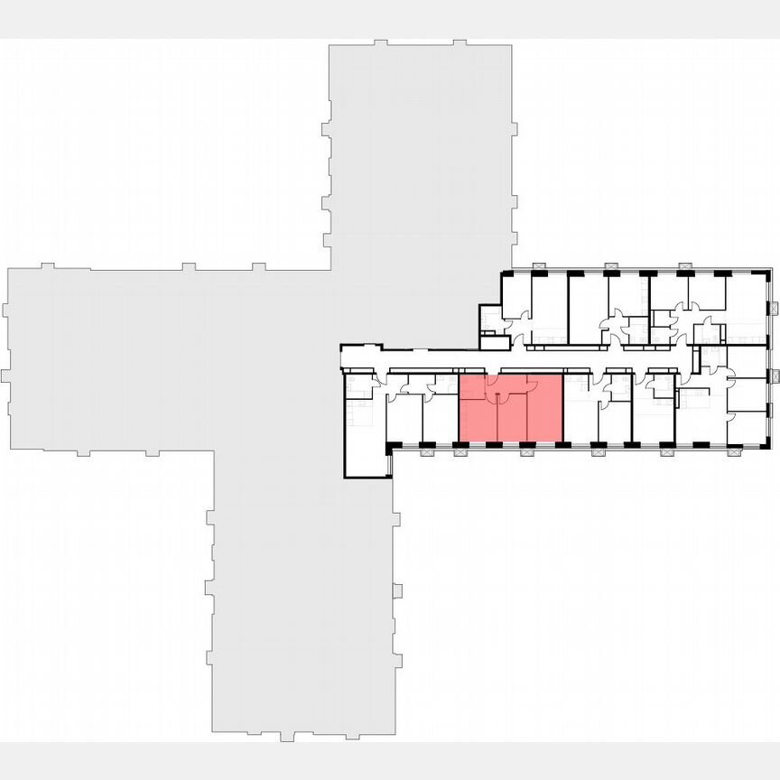 2-к. апартаменты, 56,8 м², 12/30 эт.