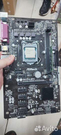 Комплект мат. плата H81 Pro BTC R2.0, процессор G1