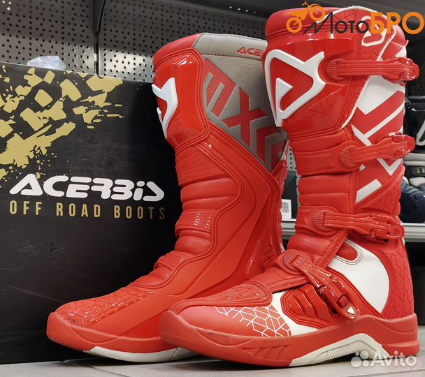 Мотоботы эндуро acerbis красные