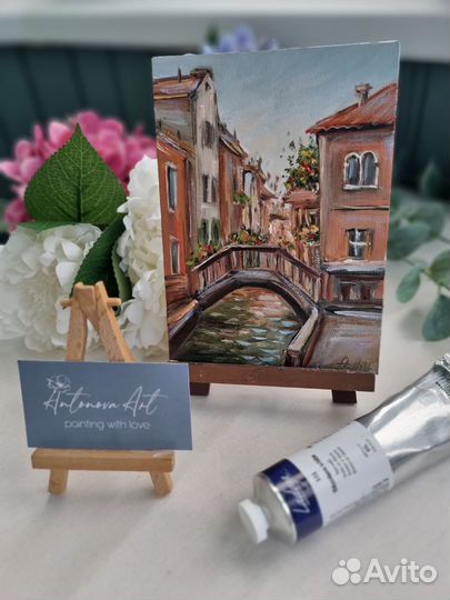 Венеция Италия городской пейзаж картина маслом