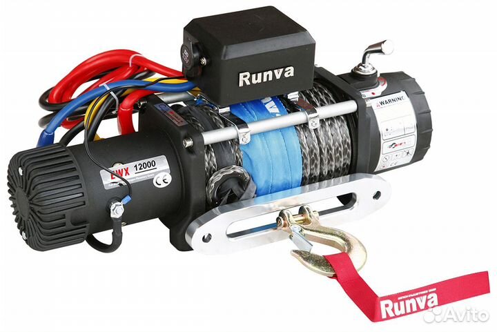Лебёдка электрическая 12V Runva 12000lbs 5443 кг