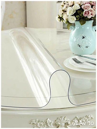 Силиконовая прозрачная скатерть