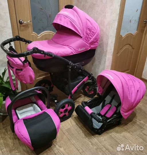 Коляска camarelo 3 в 1
