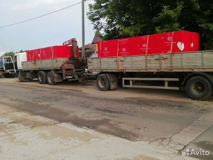 Газоблок с доставкой манипулятором
