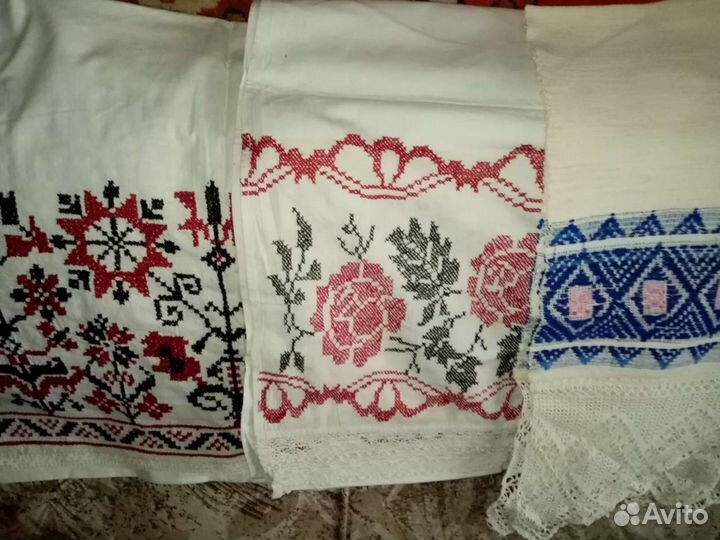 Холст, Лен, полотенца домоткан. ручн выш. 40годов