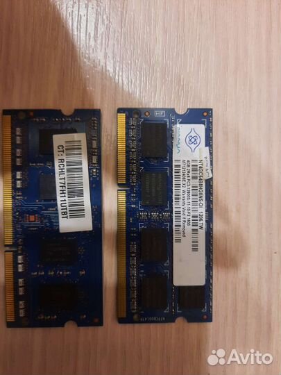 Оперативная память ddr3(6гб) для ноутбука