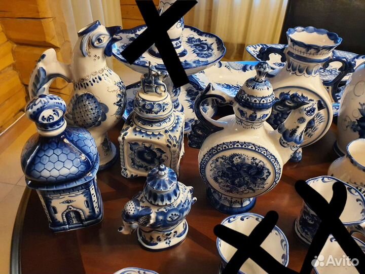 Авторская гжель 61 предмет