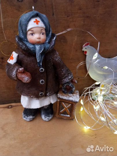 Ватные ёлочные игрушки